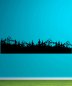Preview: 46363 Wald und Berglandschaft Silhouette Wandtattoo Mein-Motiv-de